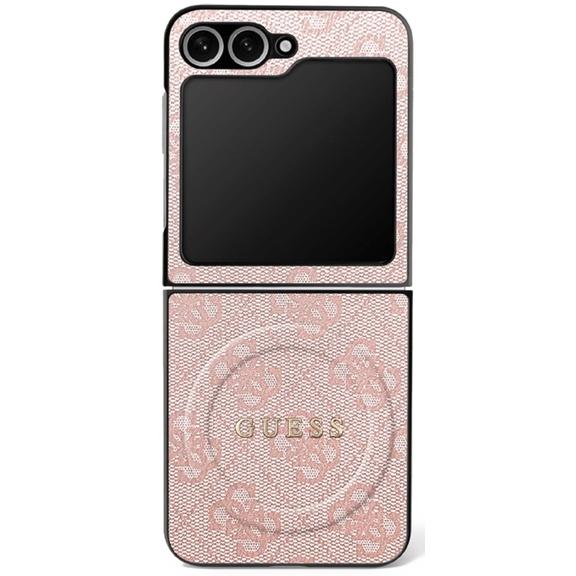 GUESS futerał do SAMSUNG Z FLIP7 kompatybilny z MagSafe GUHMZF7P4MSEGCP (Magnetic 4G PU W/ Classic) różowy