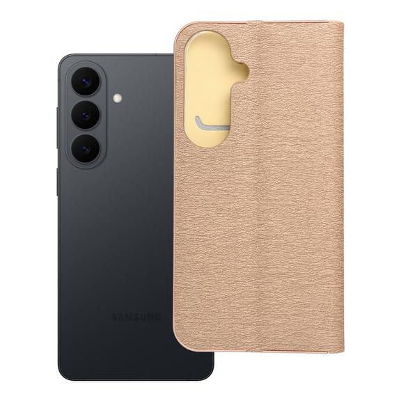 Etui z klapką na Samsung S26 Luna Book Gold złote