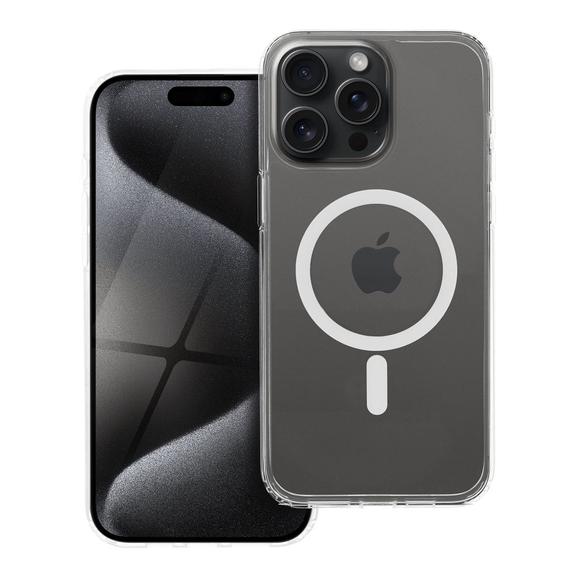 Etui na iPhone 15 PRO MAX Forcell F-Protect Clear Hybrid Premium zgodne z MagSafe transparentnene 0INT
