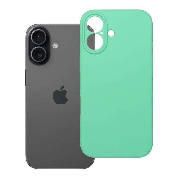 Futerał do iPhone 17 Silicone 2mm zgodny z MagSafe miętowy