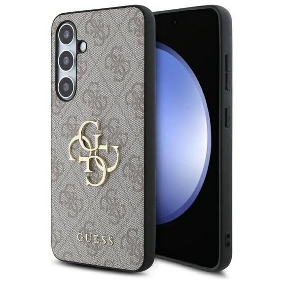 GUESS futerał do SAMSUNG S24 FE GUHCS24FE4GMGBR (HC PU 4G Big Metal Logo) brązowy