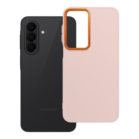 Etui na Samsung A27 5G Frame pudrowy róż