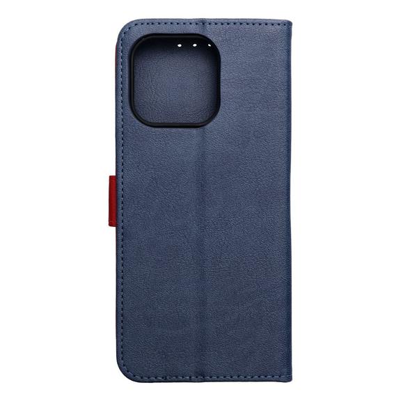 Etui z klapką na Motorola G37 POWER Split Book granatowo-czerwone