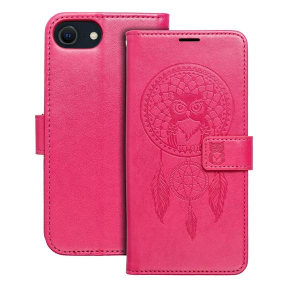 Etui z klapką na iPhone 7 / 8 / SE 2020 / SE 2022 Mezzo Book łapacz snów magenta