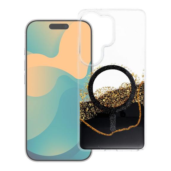 Etui na Samsung S24 / S25 Golden zgodne z MagSafe czarne