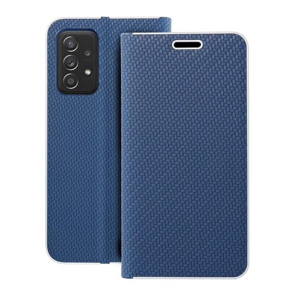 Etui z klapką na Samsung A52 5G / A52 LTE ( 4G ) / A52s 5G Luna Book Carbon niebieskie