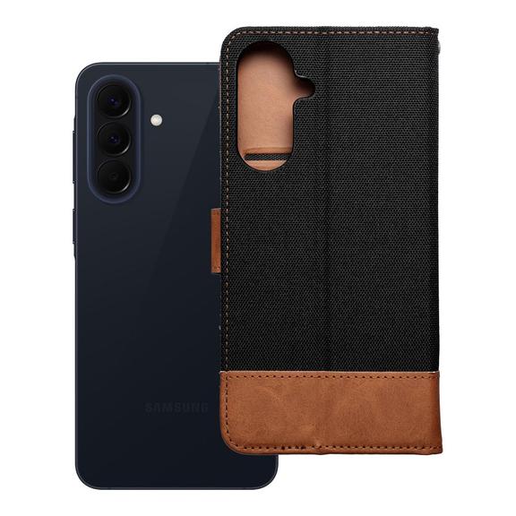 Etui z klapką na Samsung A57 5G Jeans Book czarne