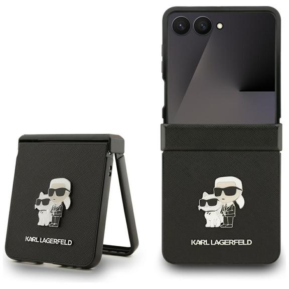 KARL LAGERFELD futerał do SAMSUNG Z FLIP7 KLHCZF7SAPKCNPK (Saffiano KC PIN) czarny
