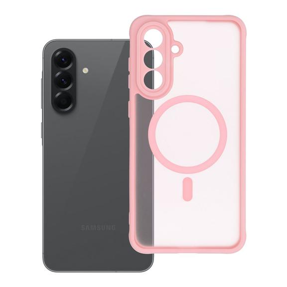 Futerał FULL MATTE MAG COVER kompatybilny z MagSafe do SAMSUNG A56 jasny różowy