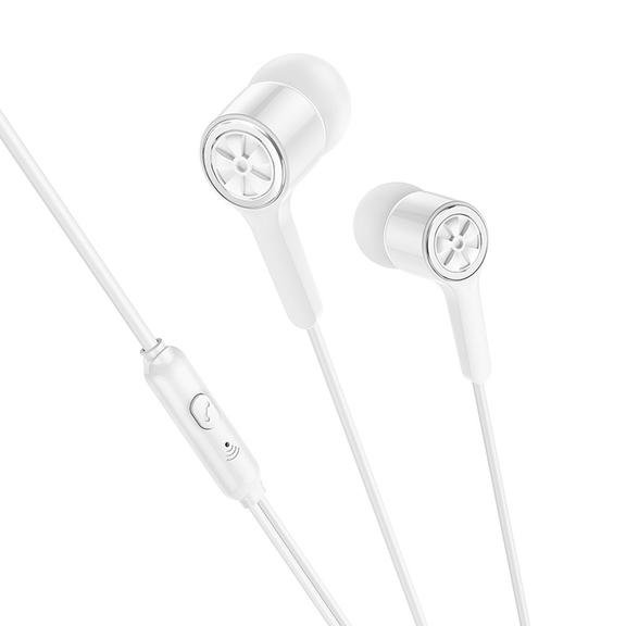 Słuchawki przewodowe douszne Jack 3,5 mm Hoco M104 białe