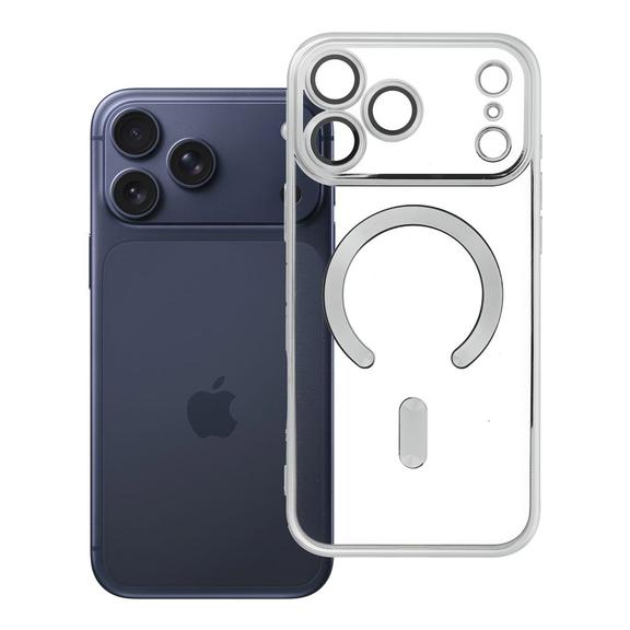 Etui na iPhone 18 Pro / 17 Pro Electro Mag Cover zgodne z MagSafe srebrne