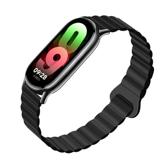 Pasek do Mi Band 8 Xiaomi Forcell F-Design FX8 sprzączka silikon czarny