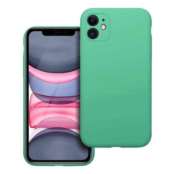 Futerał do iPhone 11 Silicone 2mm miętowy