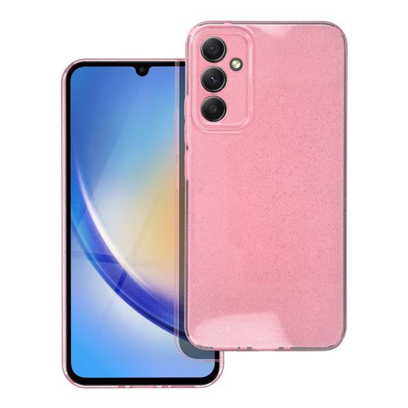 Etui na Samsung A34 5G Clear Case 2 mm Blink różowe