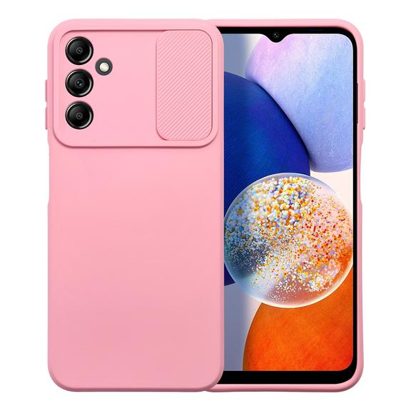 Futerał do Samsung A14 5G / A14 4G Slide jasnoróżowy