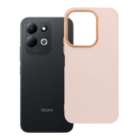 Etui na Xiaomi Redmi 17 4G / 5G Frame pudrowy róż