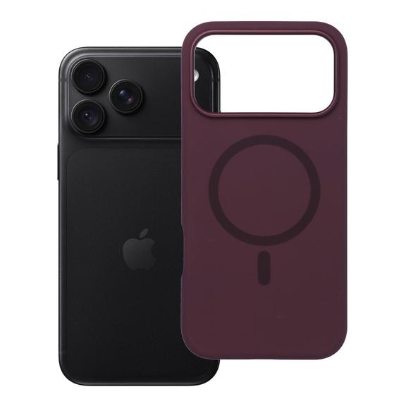 Etui na iPhone 18 Pro Max / 17 Pro Max Forcell F-Protect Elan Premium zgodne z MagSafe dark cherry 0INT