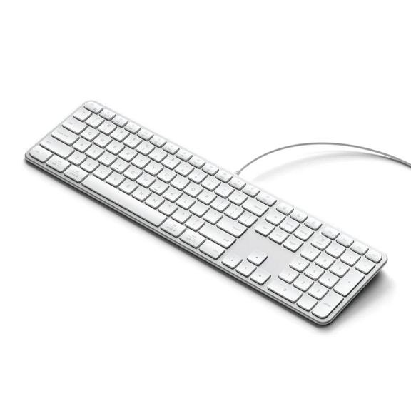 Klawiatura przewodowa USB A/USB C QWERTY Dual (Mac/Windows) Satechi Slim LX3 Wired szara