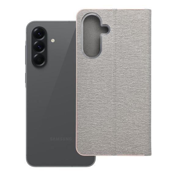 Etui z klapką na Samsung A56 5G Luna Book Gold srebrne