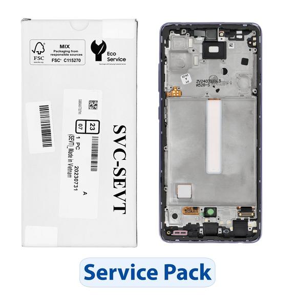 ServicePack Wyświetlacz LCD SAMSUNG  A52S 5G A528B GH82-26861C Purple