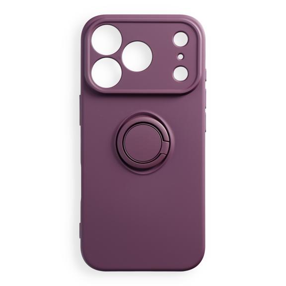 Etui na iPhone 18 Pro / 17 Pro Silicone Ring dark cherry