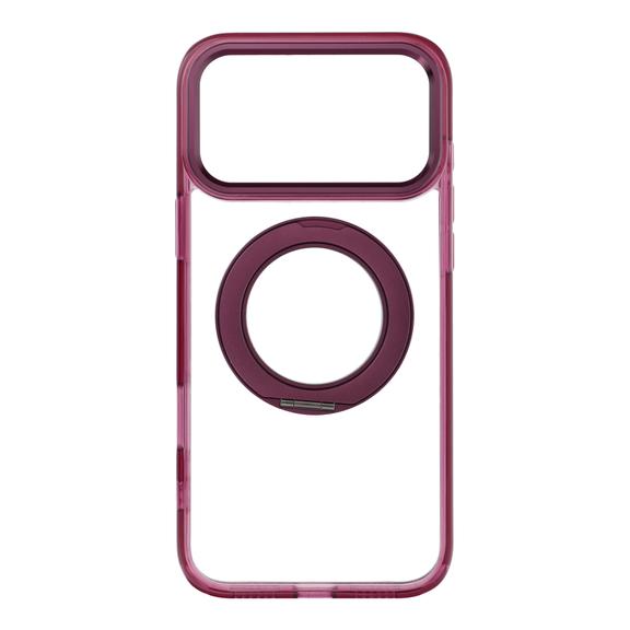 Etui na iPhone 18 Pro Max / 17 Pro Max Frame Circle Stand zgodne z MagSafe dark cherry