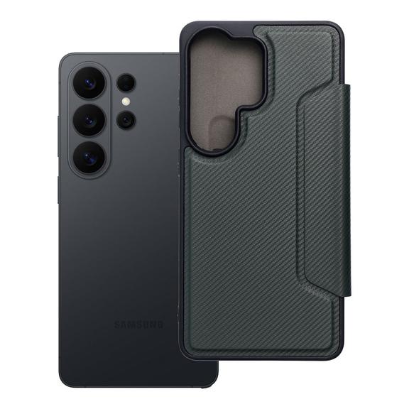 Etui z klapką na Samsung S26 ULTRA Razor Book ciemnozielone