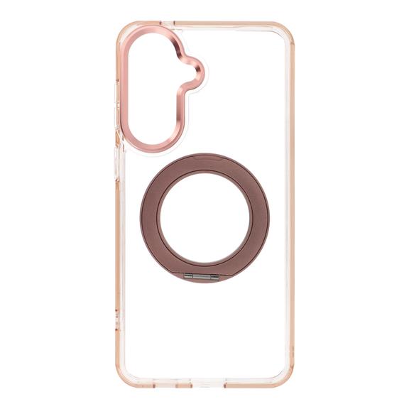Etui na Samsung A57 Frame Circle Stand zgodne z MagSafe złote