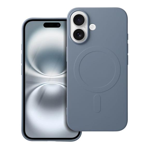 Futerał do iPhone 16 Silicone Mag Cover zgodny z MagSafe (big hole) jasnoniebieski