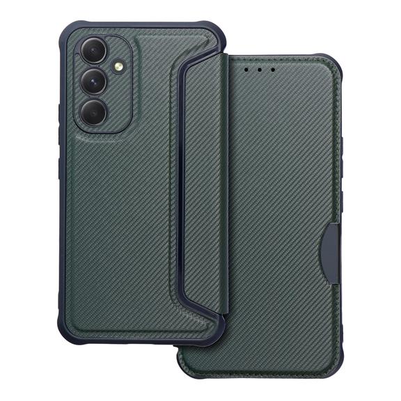 Etui z klapką na Samsung A54 5G Razor Book ciemnozielone