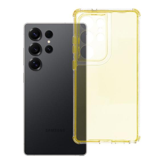 Futerał do Samsung S25 ULTRA Matrix Clear żółty
