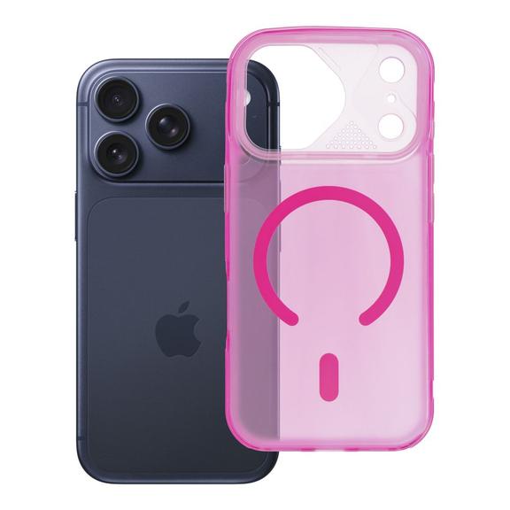Etui na iPhone 17 PRO Aurora zgodne z MagSafe różowe