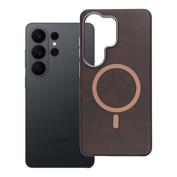 Futerał do Samsung S26 ULTRA Gentleman Mag Cover zgodny z MagSafe brązowy