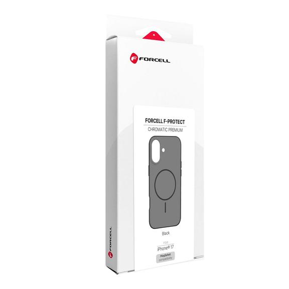 Etui na iPhone 17 Forcell F-Protect Chromatic Premium zgodne z MagSafe czarne 0INT