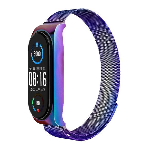 Pasek metalowy METAL do XIAOMI  Mi Band 5 / 6 wielokolorowy (05)
