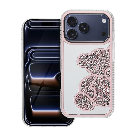 Etui na iPhone 18 Pro / 17 Pro Teddy Bear różowe