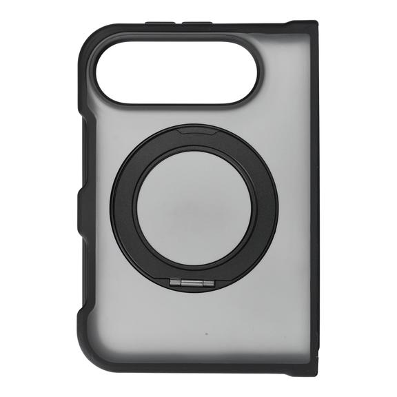 Etui na iPhone Duo Forcell F-Protect 4sD-i Smoke Hybrid Kickstand Premium zgodne z MagSafe czarne 0INT