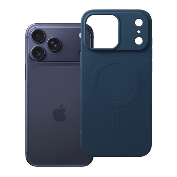 Etui na iPhone 18 Pro Max / 17 Pro Max Silicone Mag Cover zgodne z MagSafe (big hole) granatowe