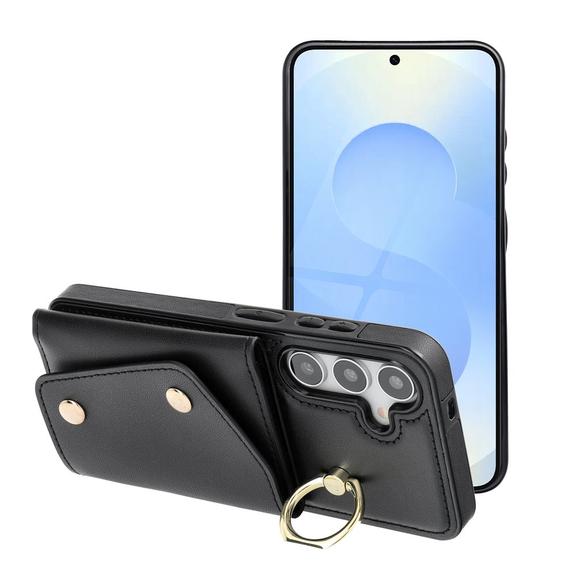 Futerał do Samsung S25 EDGE Wonder z portfelem czarny