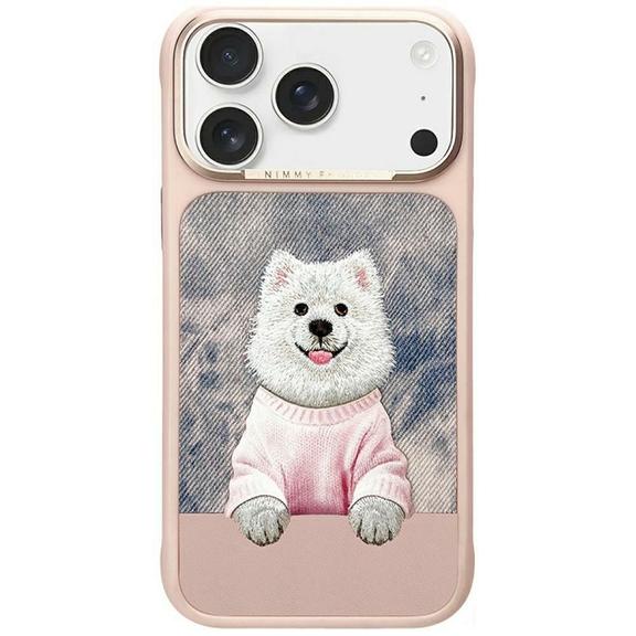 NIMMY futerał GENTLE PETS SERIES DOG kompatybilny z MagSafe do IPHONE 17 Pro Max różowy