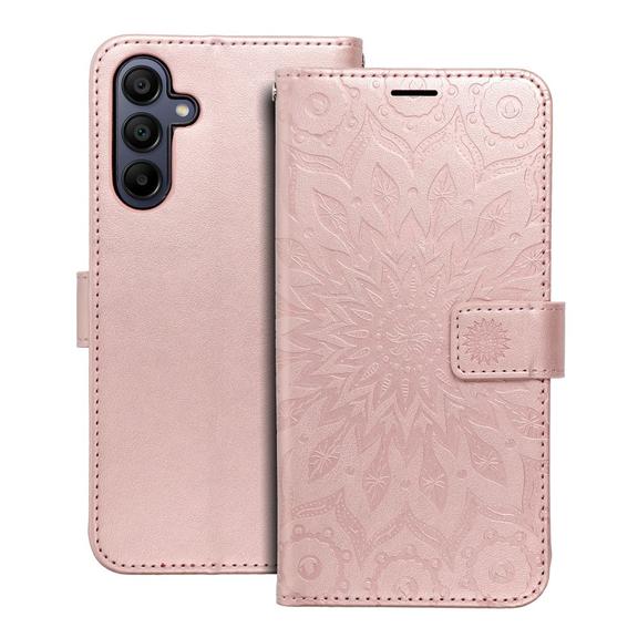 Etui z klapką na Samsung A15 4G / A15 5G Mezzo Book mandala złoto-różowe