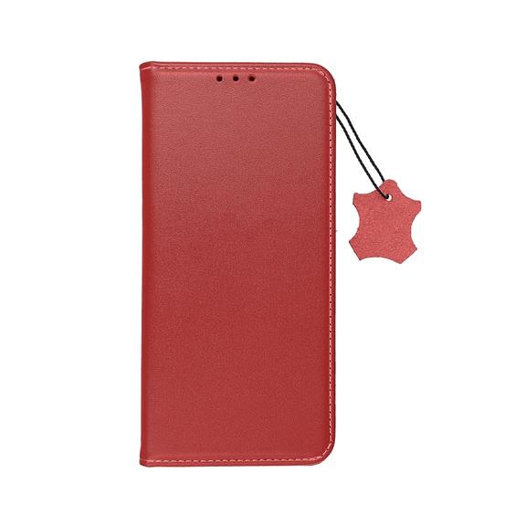 Etui z klapką na Xiaomi Redmi 17C Smart Pro Book skórzane bordowe