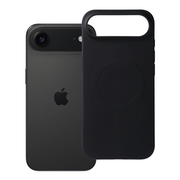 Etui na iPhone 17 AIR Silicone Mag Cover zgodne z MagSafe (big hole) czarne