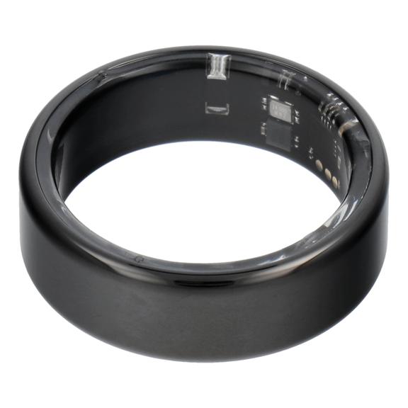 Smart Ring R11M- inteligentny pierścień ze stali ze stacją ładującą rozmiar 8 (18,1mm) czarny