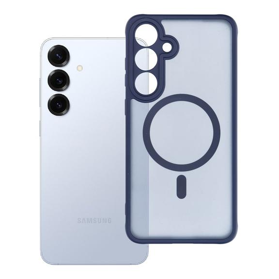Futerał do Samsung S25 PLUS Full Matte Mag Cover zgodny z MagSafe niebieski