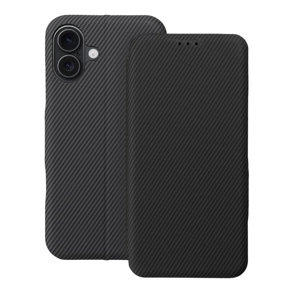 Etui z klapką na iPhone 16 PLUS Folio Side Magnet szare
