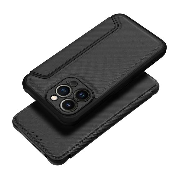 Etui z klapką na iPhone 16e (SE 4 2025) Razor Book czarne