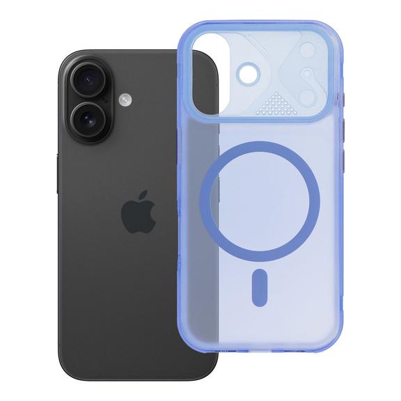 Etui na iPhone 16 Aurora zgodne z MagSafe niebieskie