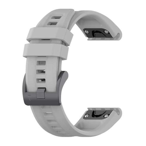 Pasek silikonowy do GARMIN FENIX 3 / 3HR / 5X / 6X / 6X Pro / 7X / 7X Pro szary (12)