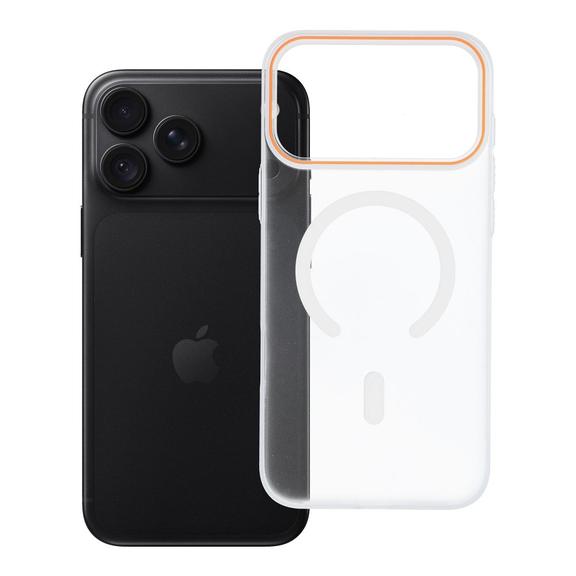 Etui na iPhone 18 Pro Max / 17 Pro Max Go Orange zgodne z MagSafe transparentne